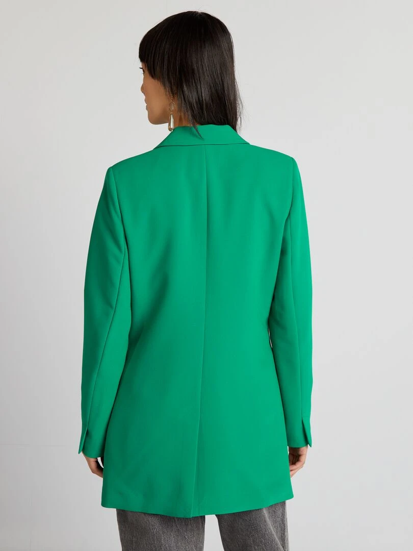 Veste longue de tailleur   Vert