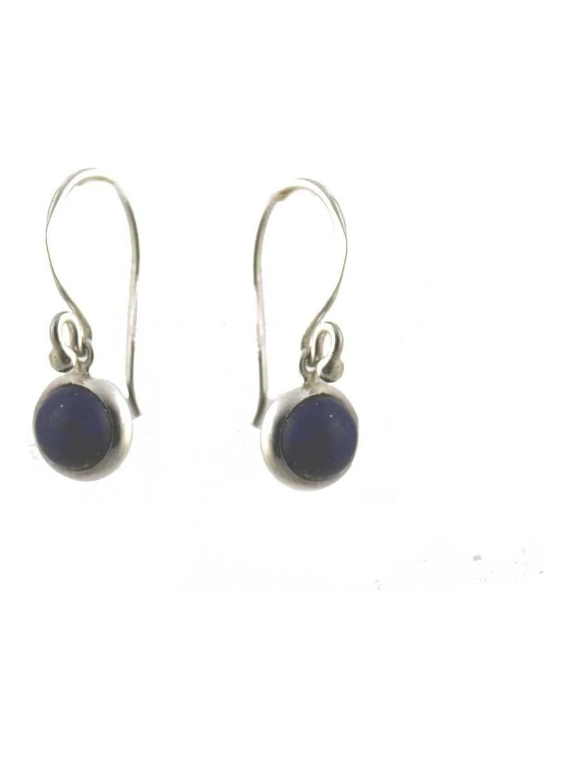 Boucles d'oreilles argent & lapis lazuli Bijoucolor Bleu