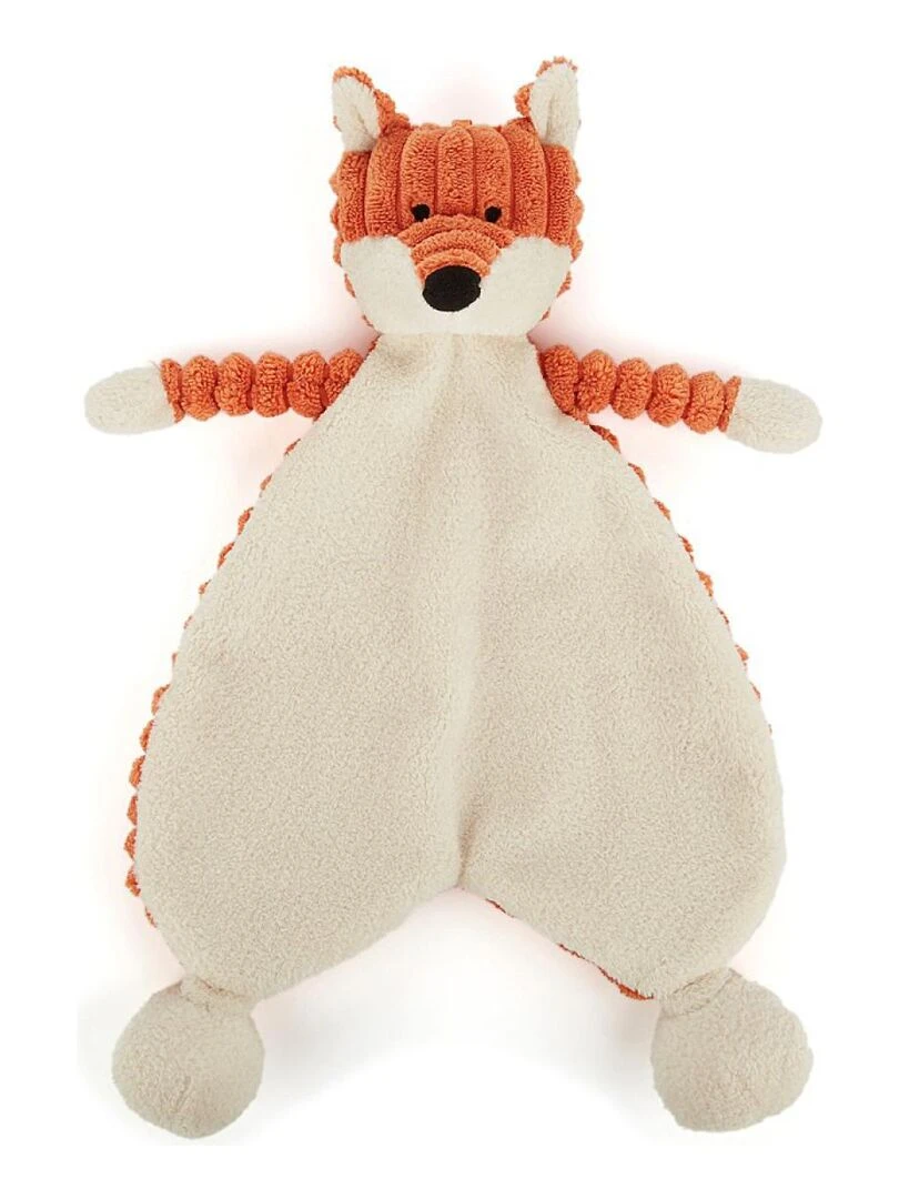 Doudou plat renard Cordy Roy Baby Soother L: 38 cm x l : 19 cm x H: 23 cm Blanc
