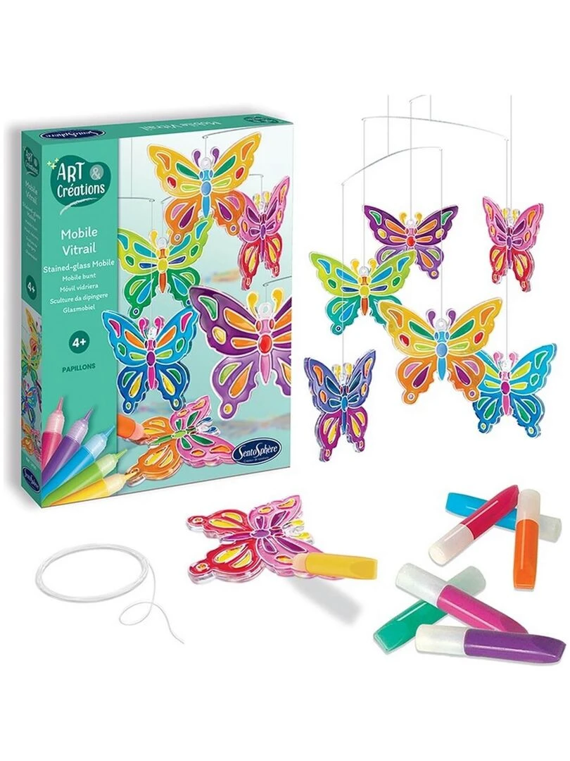 Mobile vitrail   Papillons   Art et creations   N/A