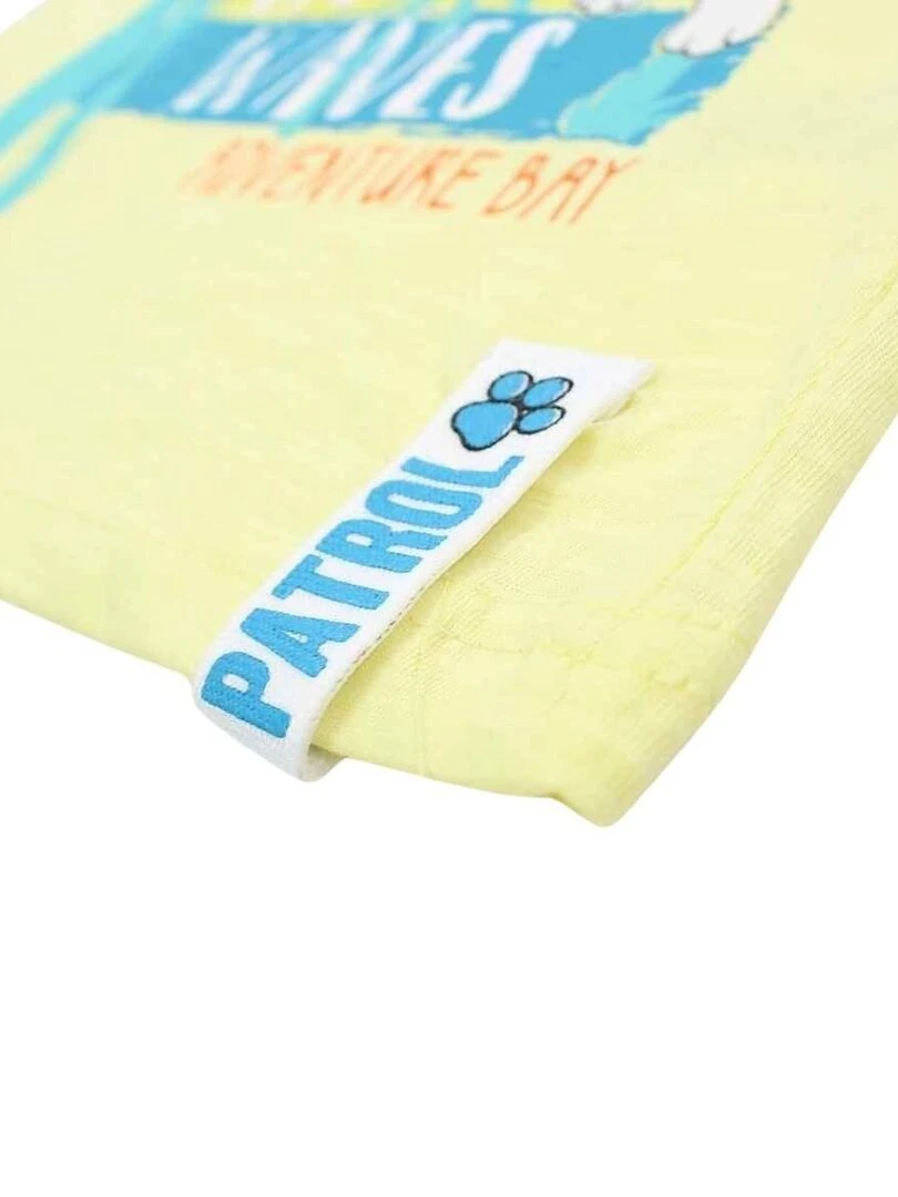La Pat' Patrouille   T shirt garçon imprimé La Pat' Patrouille en coton   Jaune