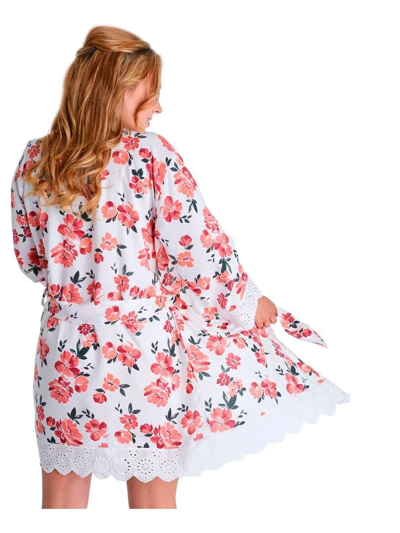 Kimono FRIMOUSSE   Brigitte Bardot Lingerie   Blanc