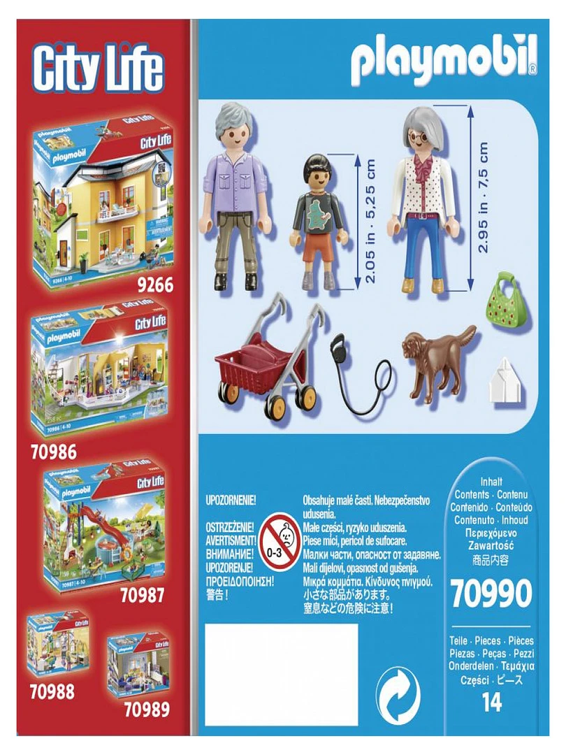 70990 'playmobil' City Life Grands parents Petit fils   N/A
