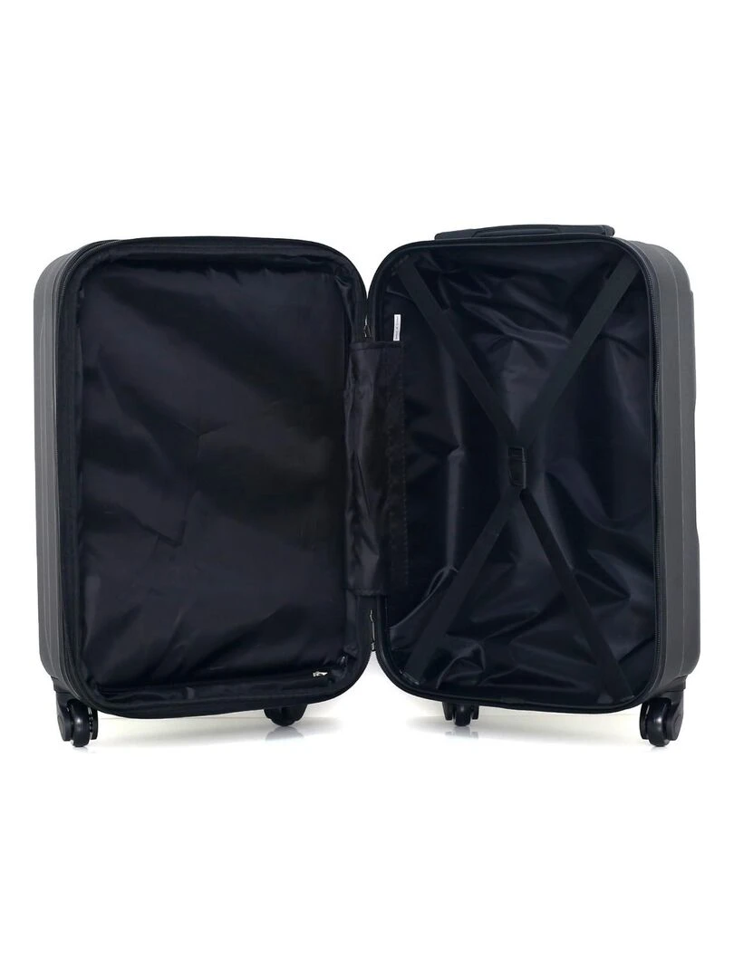 HERO   VALISE CABINE ABS PIRIN S  55 CM 4 ROUES   Noir