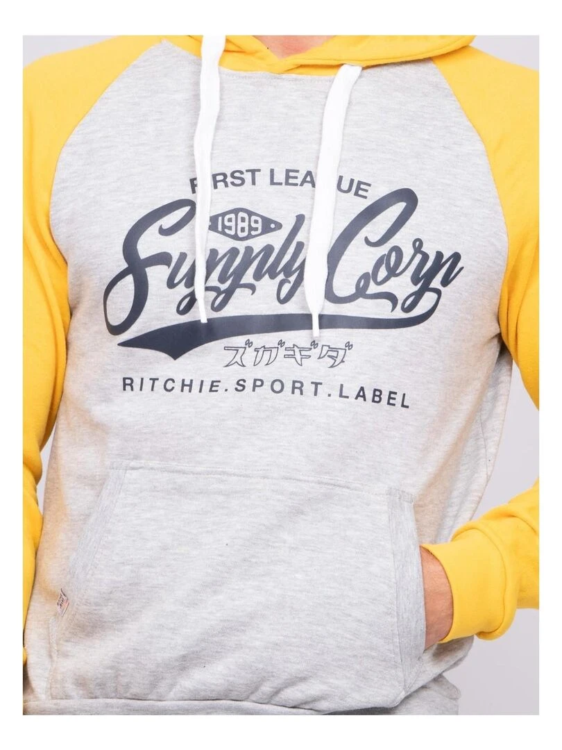 sweat capuche WANDATY   Jaune