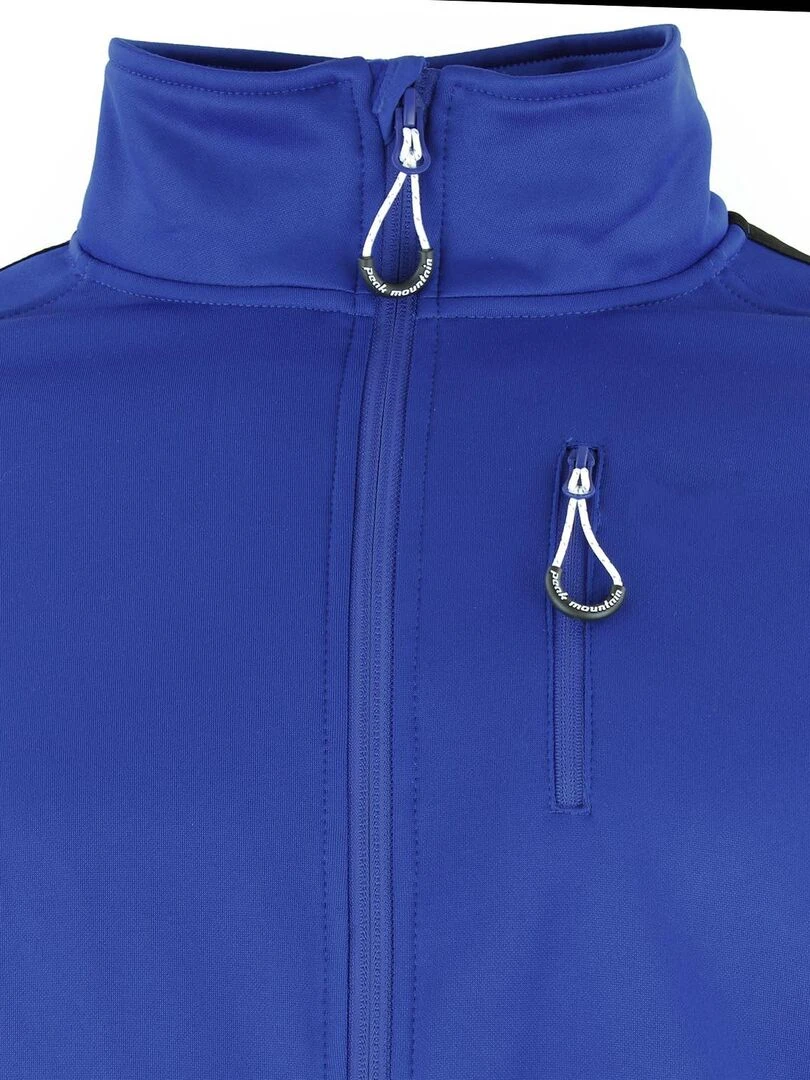 Blouson polarshell homme CEMON   PEAK MOUNTAIN   Bleu Noir