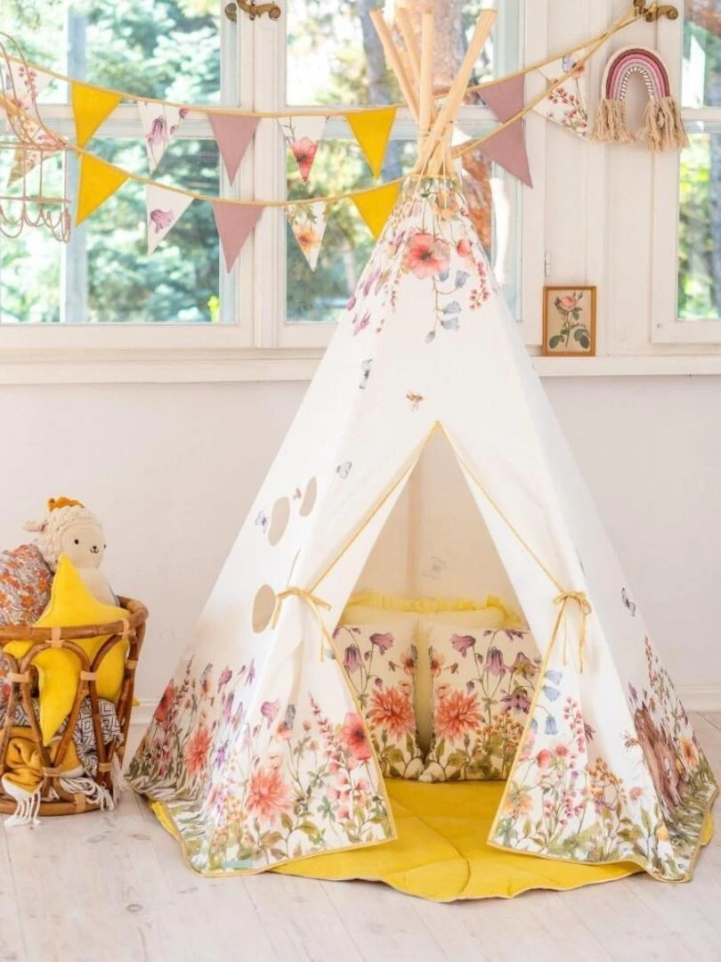 Tente Tipi Fleurs sauvages   Moi Mili   N/A