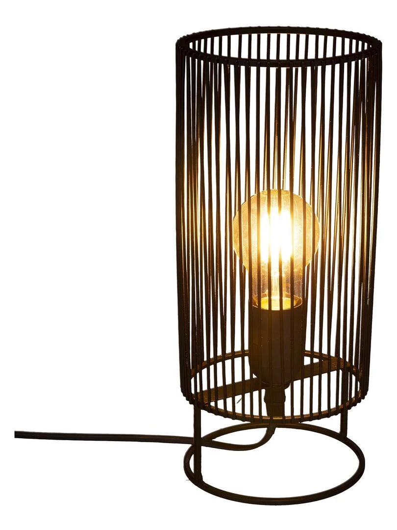 Lampe à poser au style indus   Noir