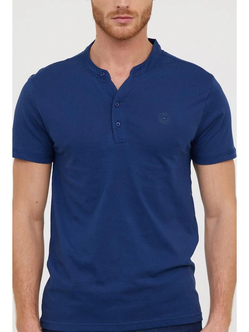 Lee Cooper   T Shirt manches courtes coton regular ASILO   Bleu marine