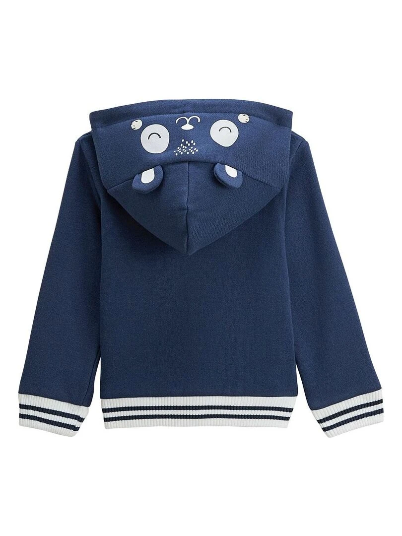 Sweat shirt à capuche bébé en molleton Tropic Moon Bleu