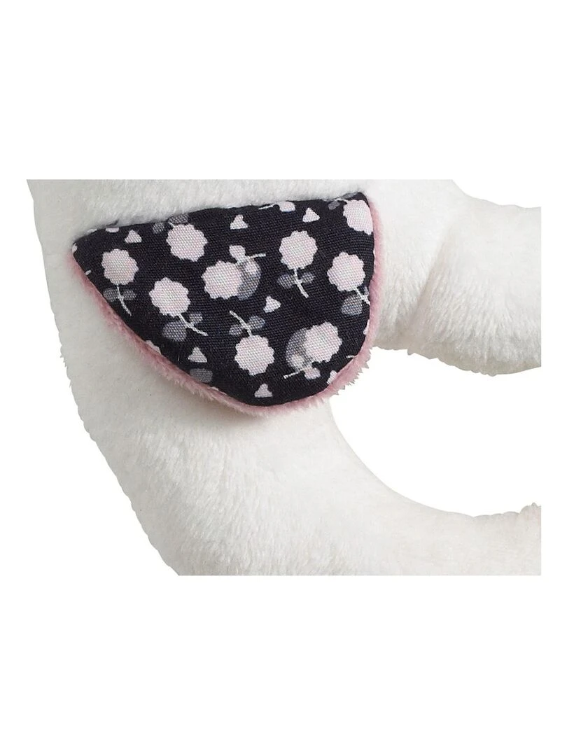 Hochet Oiseau en velours blanc   SAUTHON   Blanc