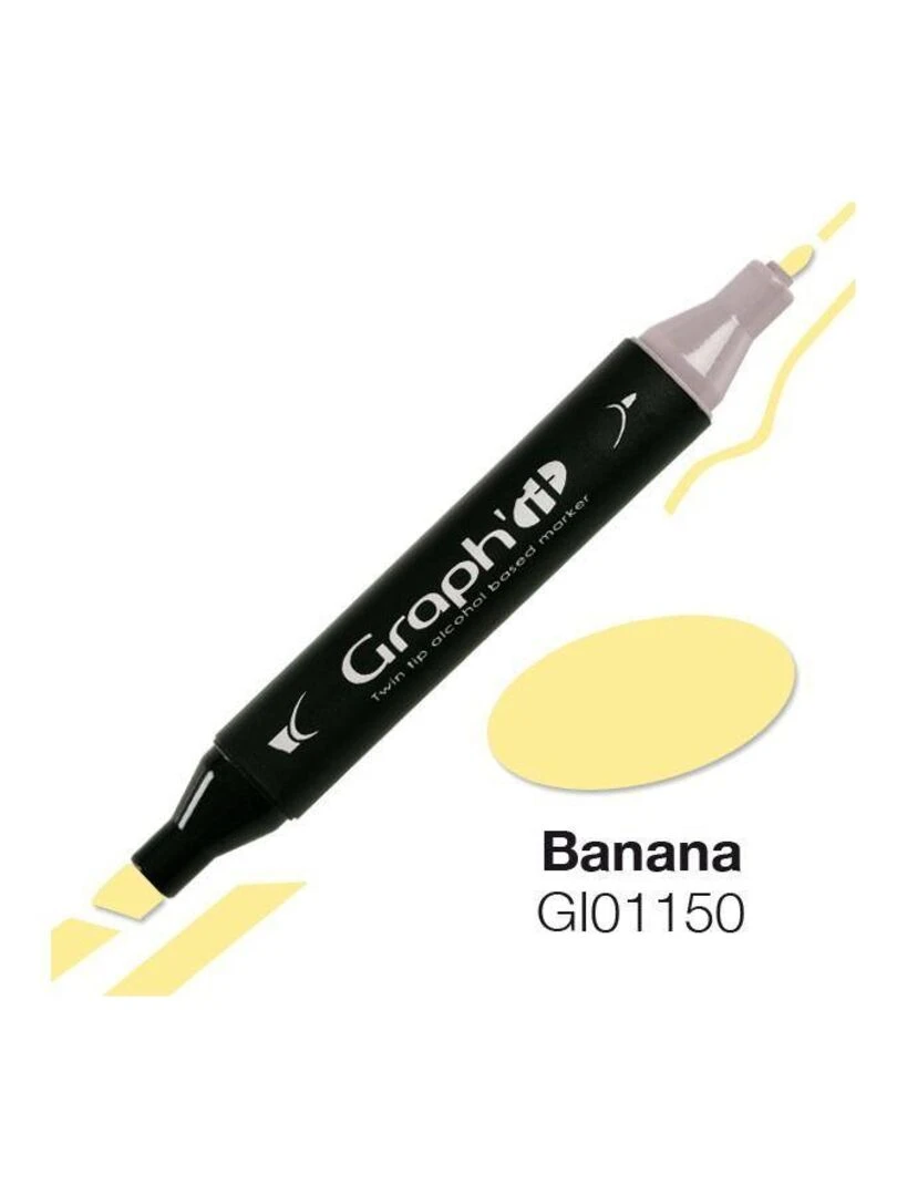 Marqueur Graph'It à double pointe   Banane   N/A