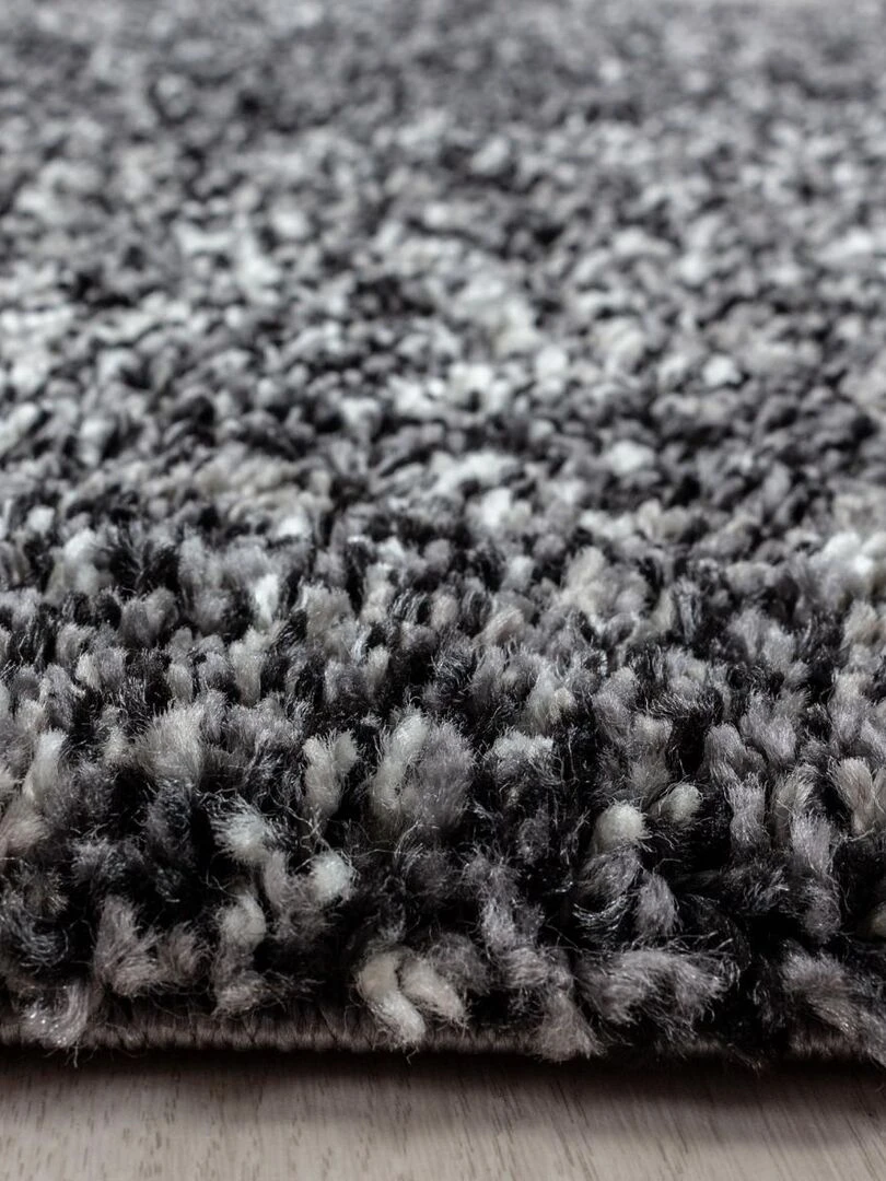 Tapis shaggy UNI D OEKO TEX®   Noir
