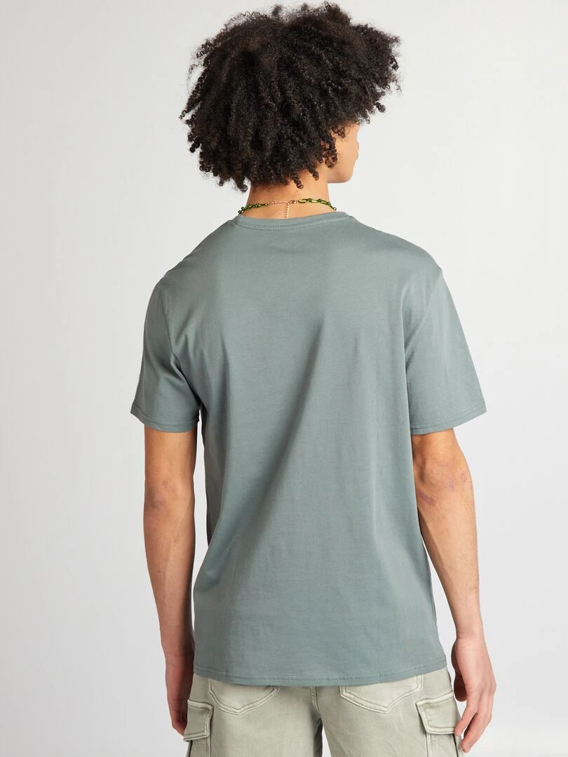 T shirt en jersey à col rond   Vert