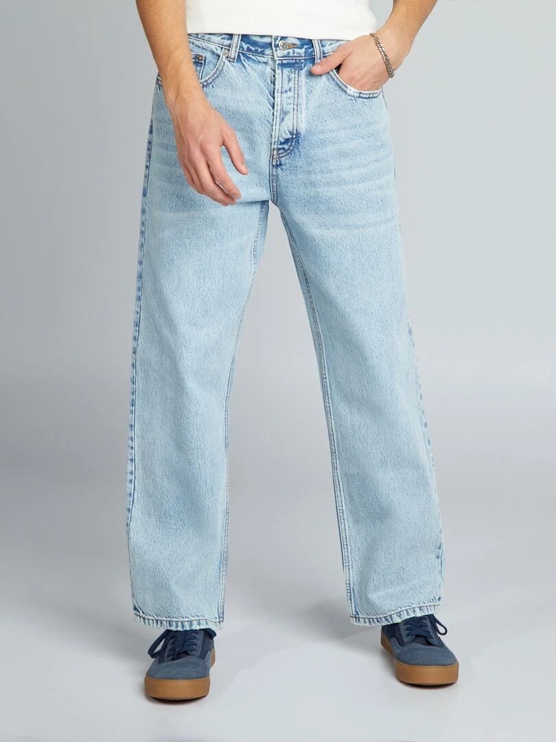 Jean wide leg stone