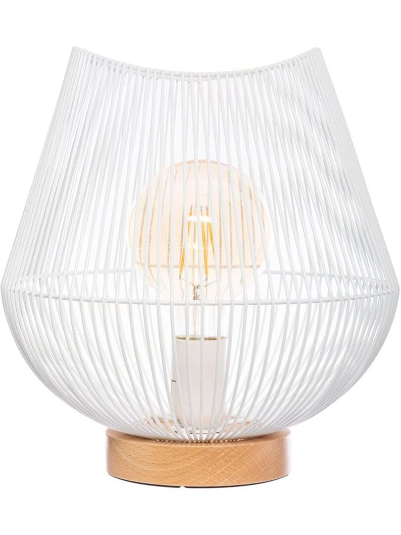 Lampe à poser Jena blanc Blanc