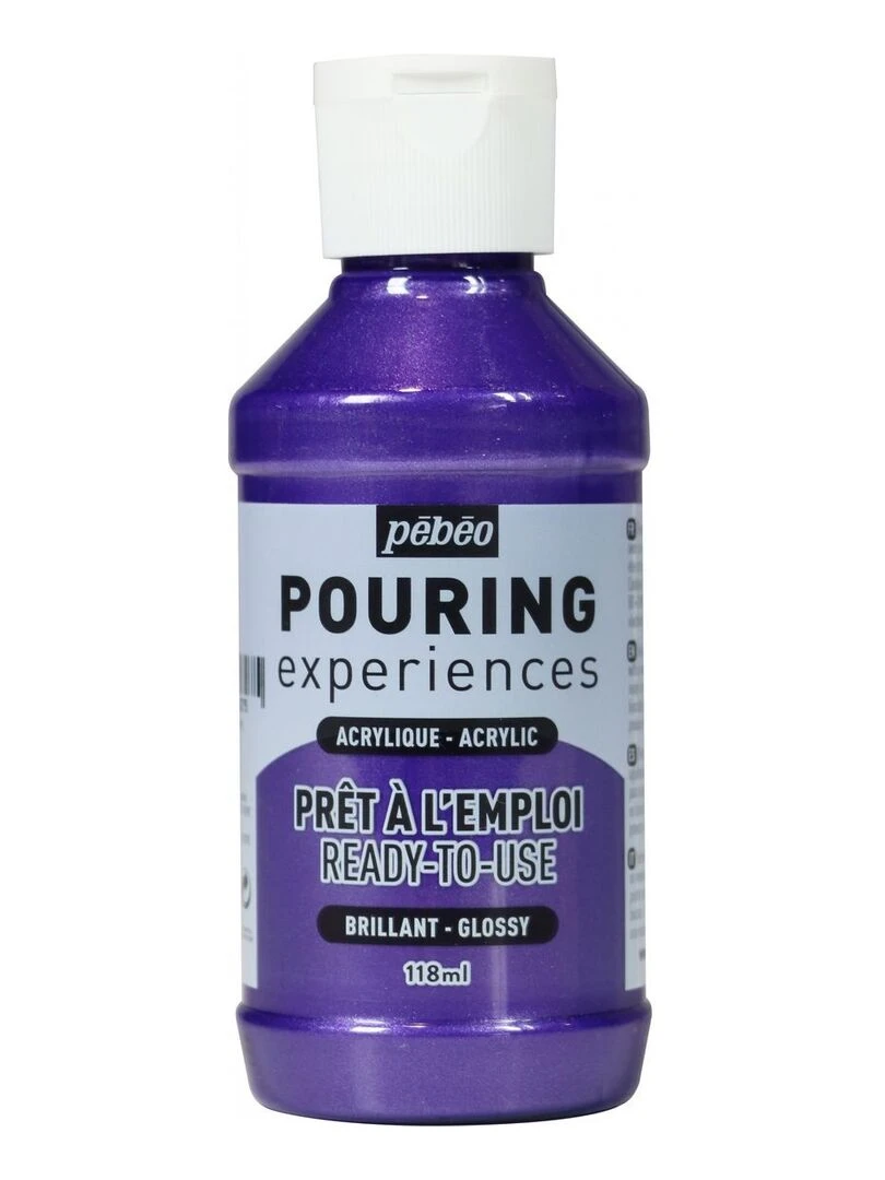Peinture pouring acrylique brillante Violet 118 ml N/A