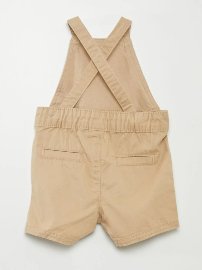 Salopette en molleton Beige