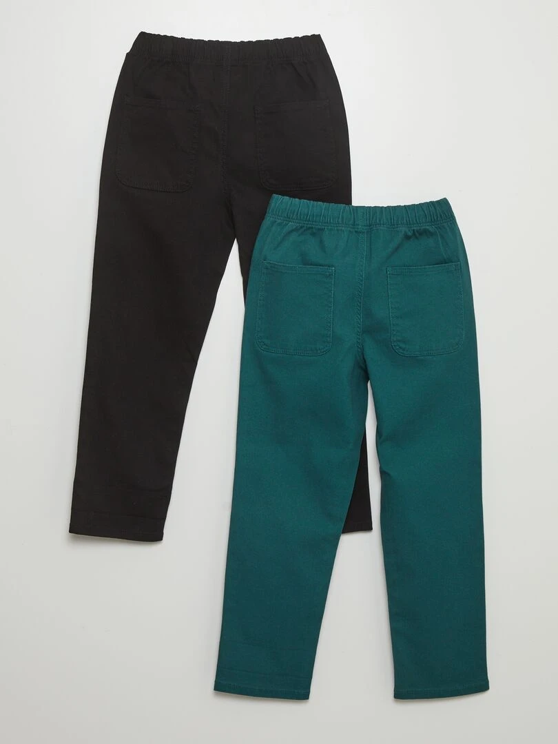 Pantalon esprit 'jogger'   Noir