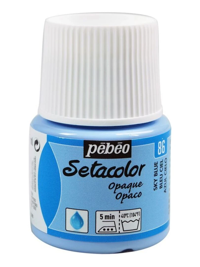 Peinture textile Setacolor opaque Bleu ciel 45 ml N/A