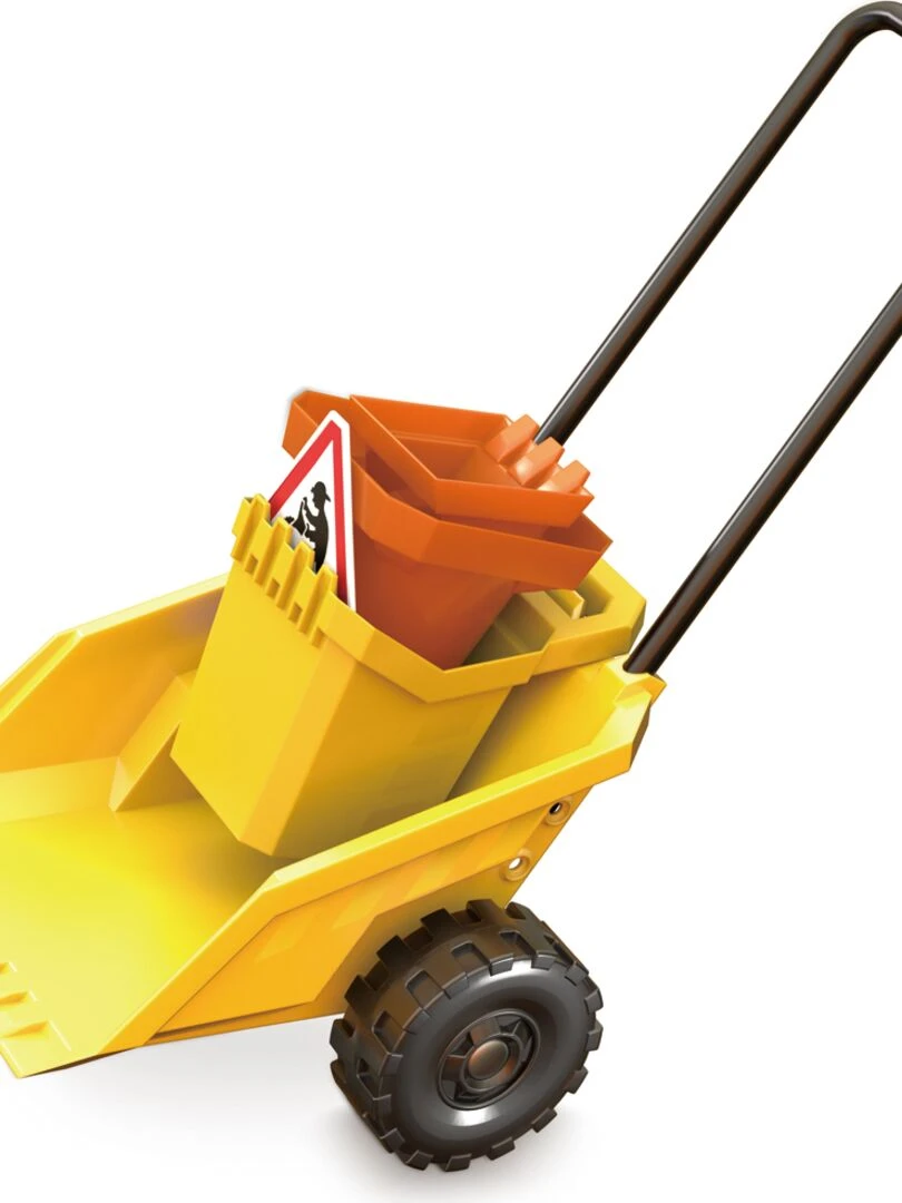 Chariot de chantier et accessoires pour la plage   Jaune
