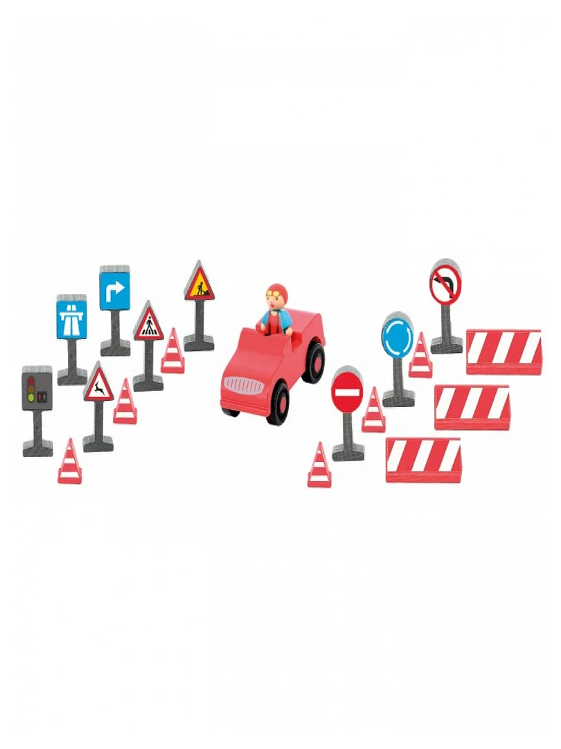 Voiture Et Panneaux De Circulation   N/A