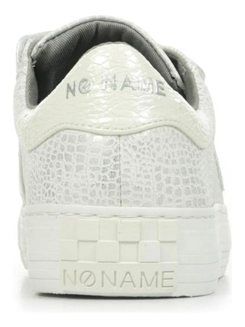 Baskets No Name Arcade Straps Side   Blanc