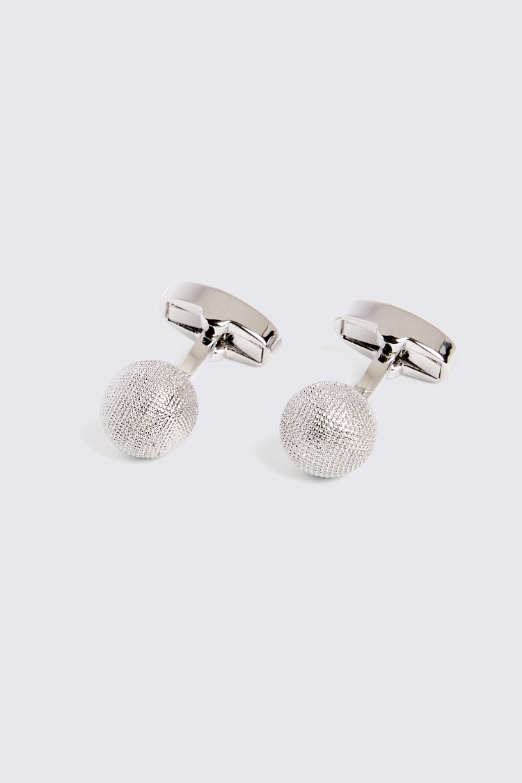 Silver Sphere Cufflinks Buy Online at Moss