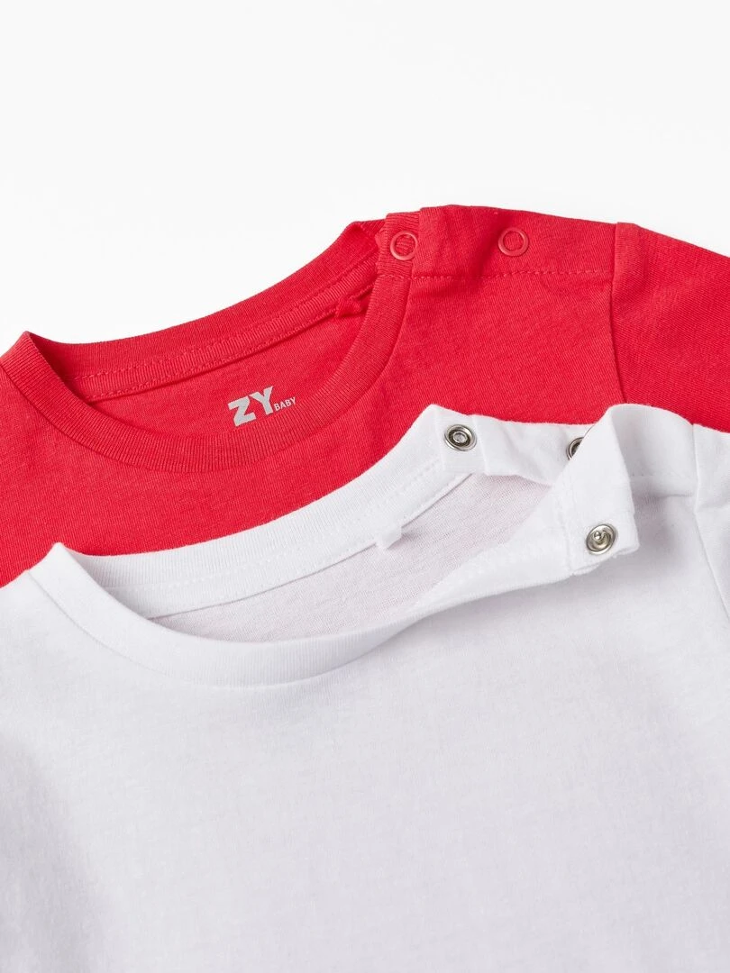 Pack 2 T shirts à manches longues pour bébé garçon manches longues MAXI NATURE   Rouge