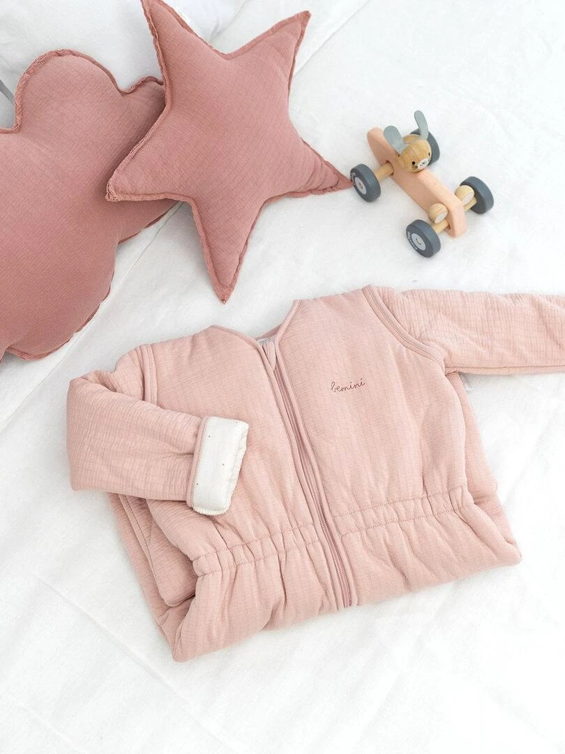 Bemini Gigoteuse jambes séparables Pady Tetra Jersey et jersey Rose clair