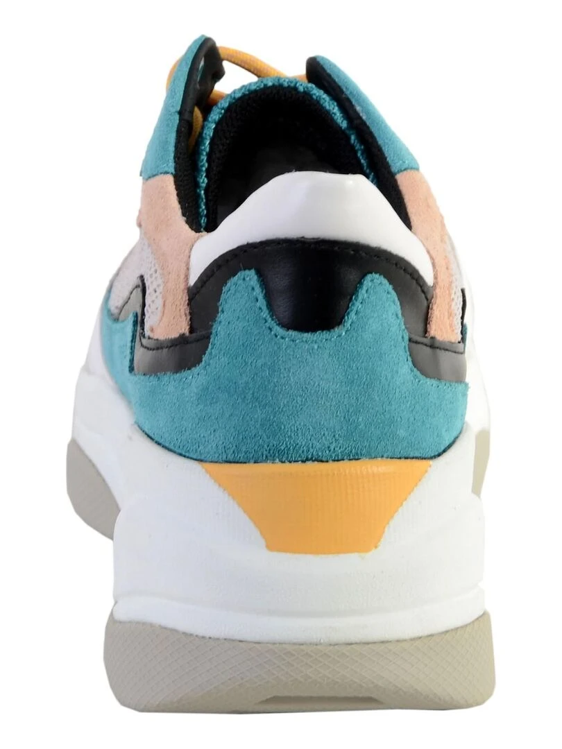 Basket Geox D Kirya B  Suede+Mesh   Bleu