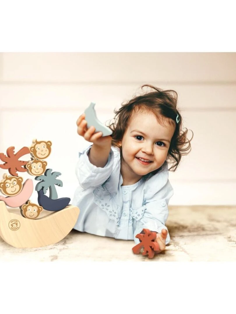 Jeu d'équilibre La Famille Singe 10 pcs Speedy Monkey N/A