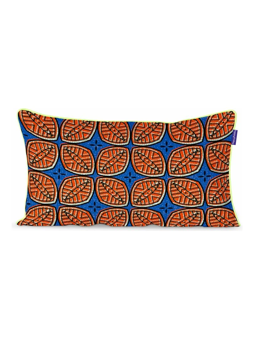 Housse de coussin décoratif Kiteng "Happyfriday" Blanc