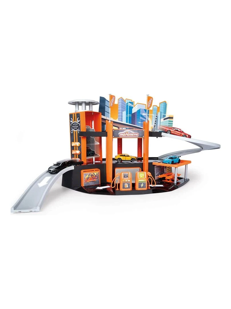 Garage Majorette : Garage Motor City Plus avec 1 véhicule   N/A