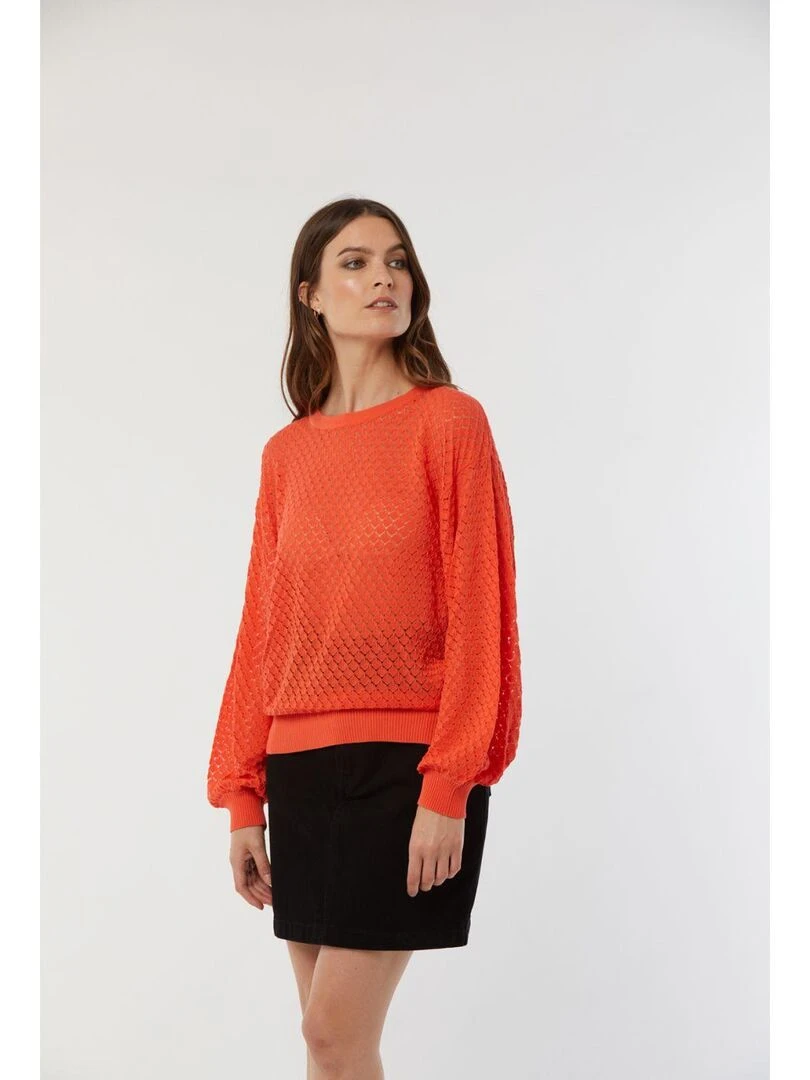 Lee Cooper   Pull manches longues coton regular CALIO   Orange