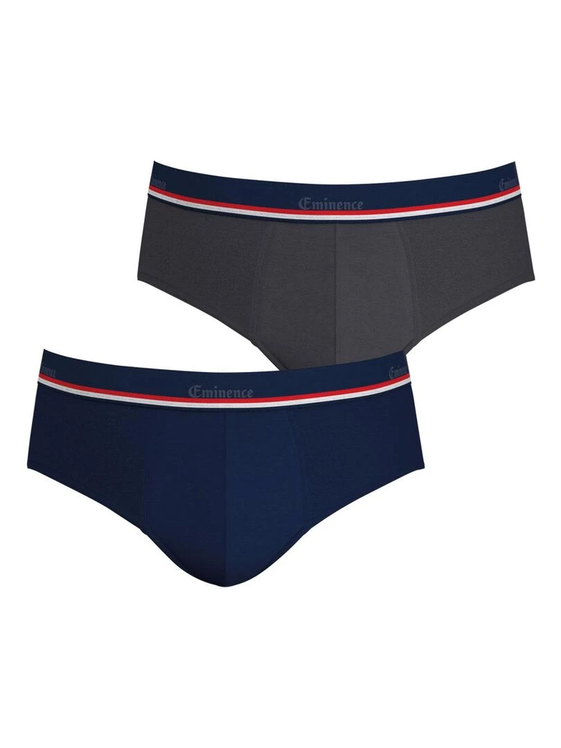 Lot de 2 slips homme Fait en France gris anthracite