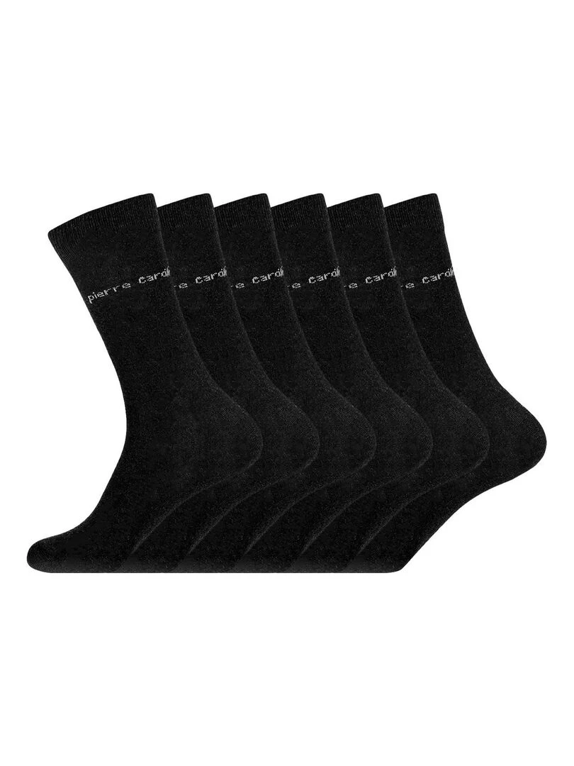 Lot de 6 paire de chaussettes de ville Pierre Cardin Pierrecardin Noir