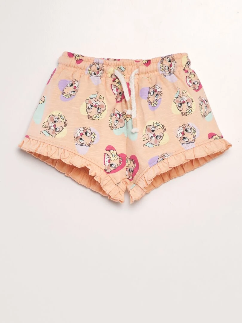 Short en jersey 'Disney' avec base volantée Orange