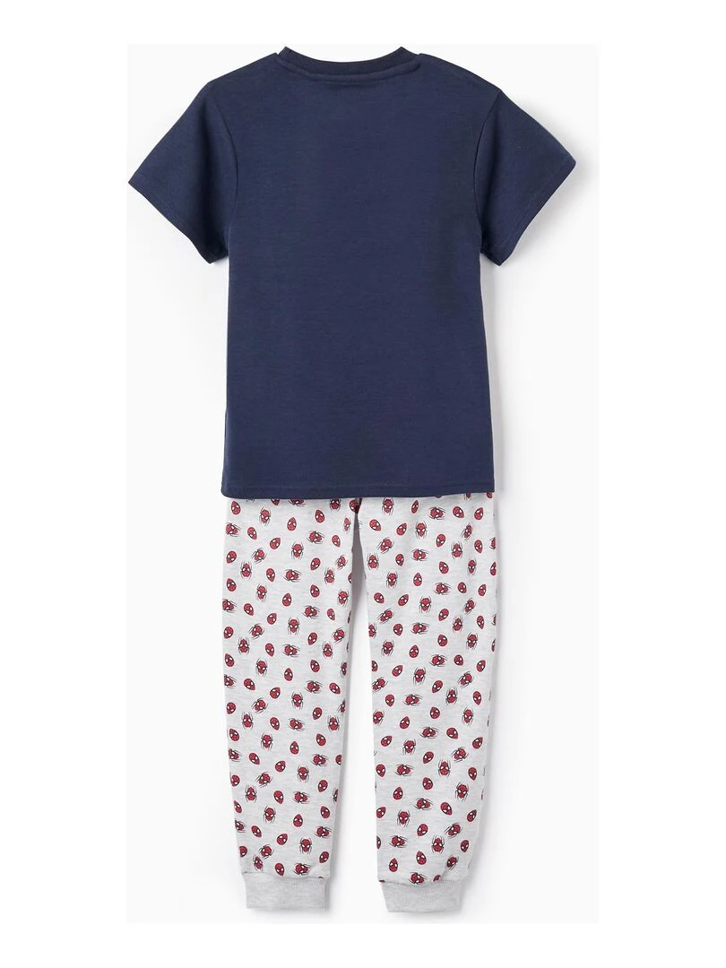 Pyjama à manches courtes pour garçon 'Spider Man' manches courtes MARVEL SPIDERMAN Bleu foncé