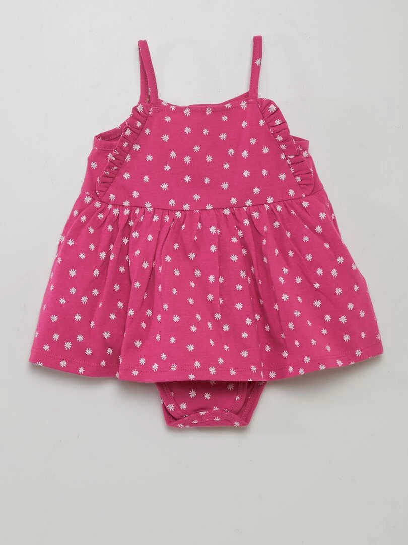 Robe body à motif Violet