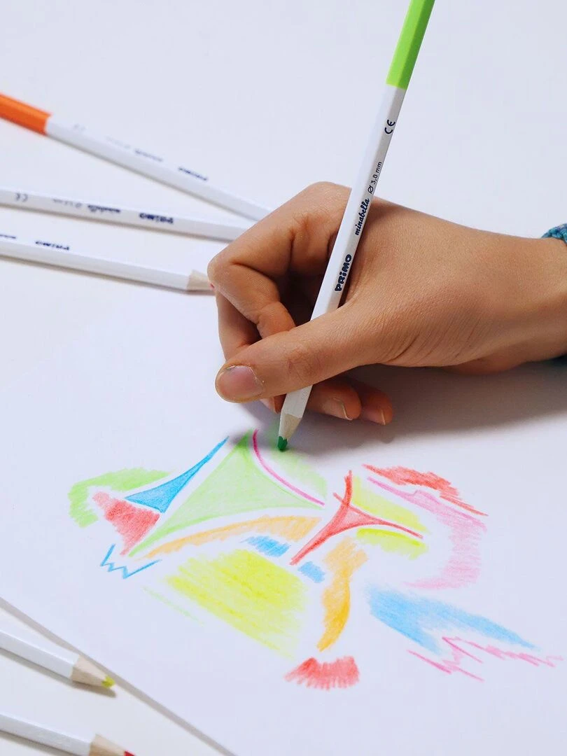 6 crayons de couleur fluo Minabella   N/A