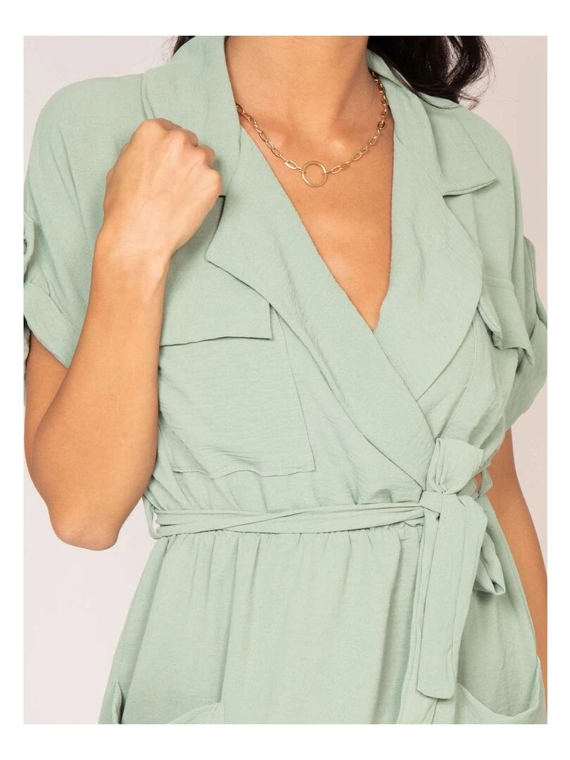 Robe courte IJOLY   Vert d'eau