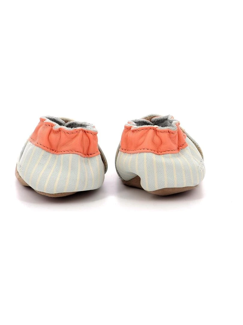 Chaussons Cuir Fun Medusa   Bleu