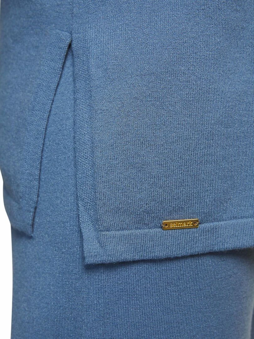 Tenue détente et intérieur pyjama pantacourt tunique Tricot   Bleu