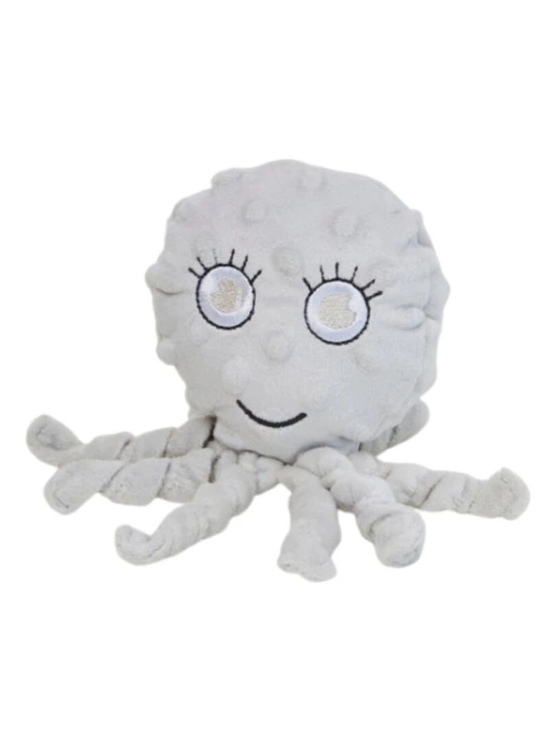 Doudou Pieuvre THEO Gris clair