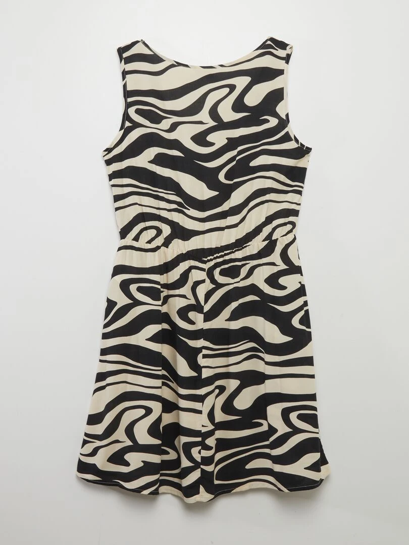 Robe légère courte 'JDY'   Noir/blanc