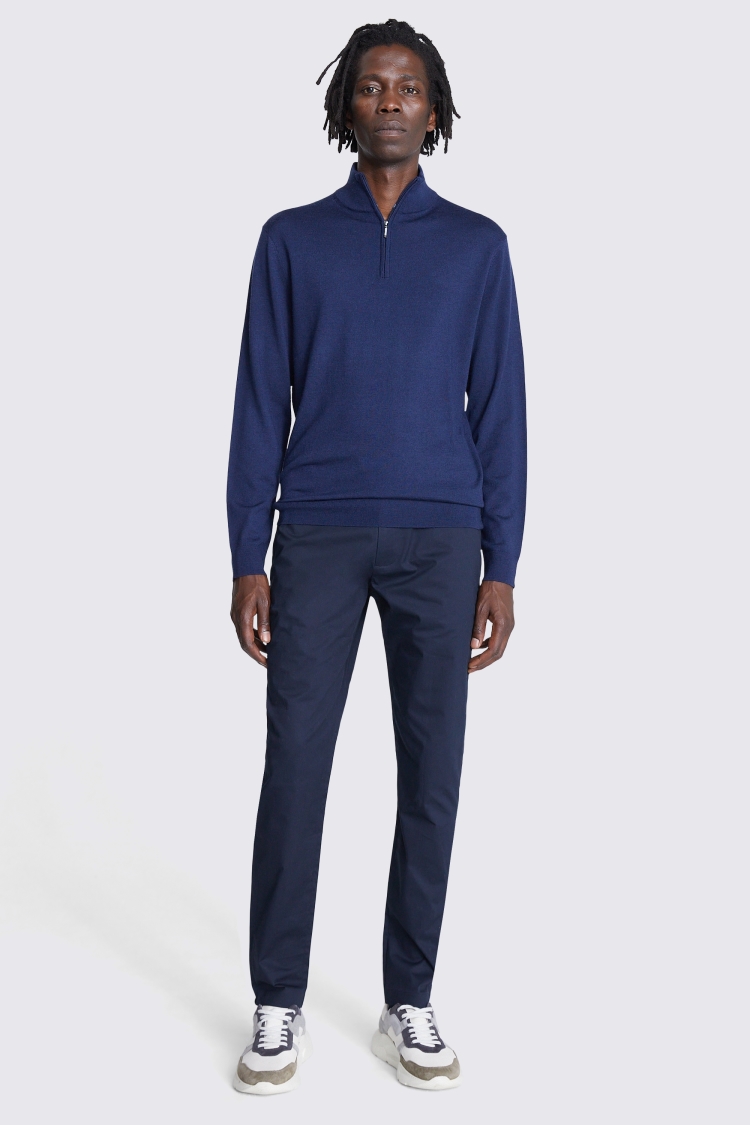 White Merino Mock-Neck Jumper   Buy Online at Moss