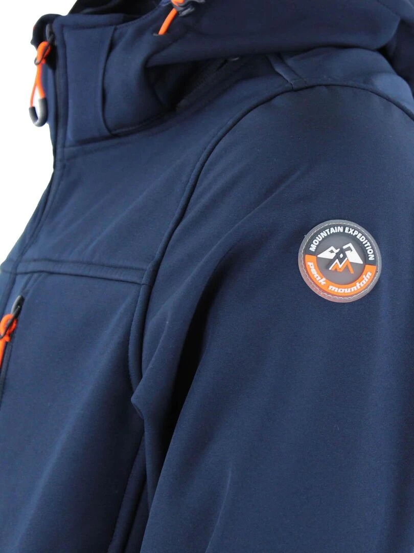Blouson softshell CLAUDIO   PEAK MOUNTAIN   Bleu marine