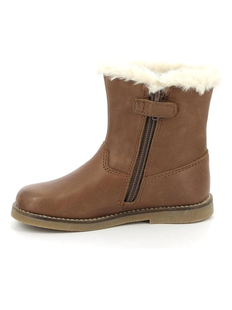 Boots Cuir Sacho   Marron