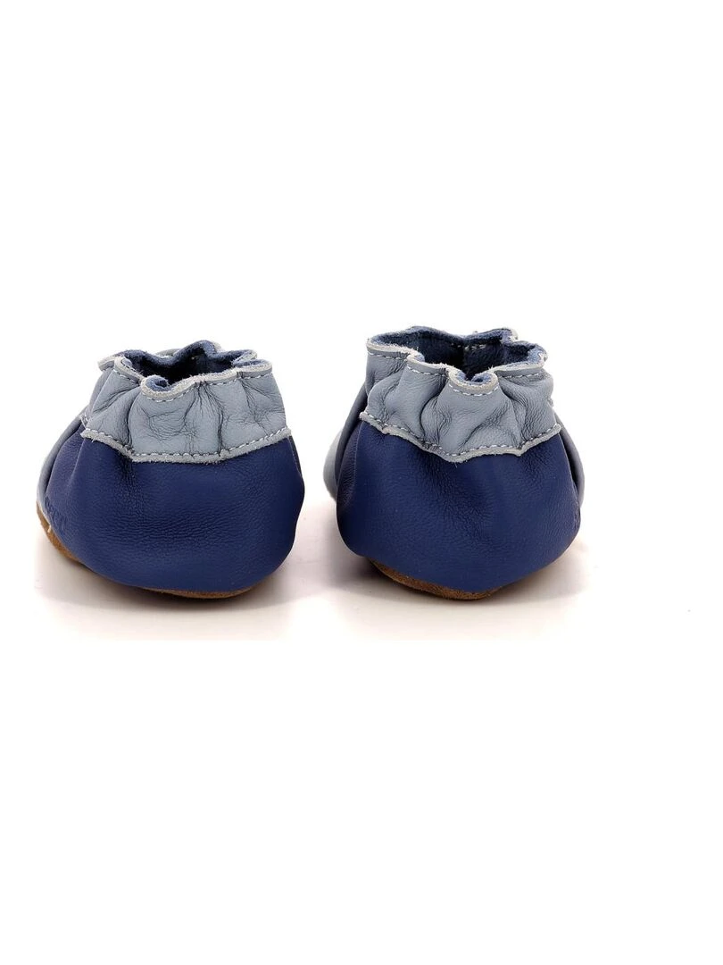 Chaussons Cuir Island Holidays   Bleu